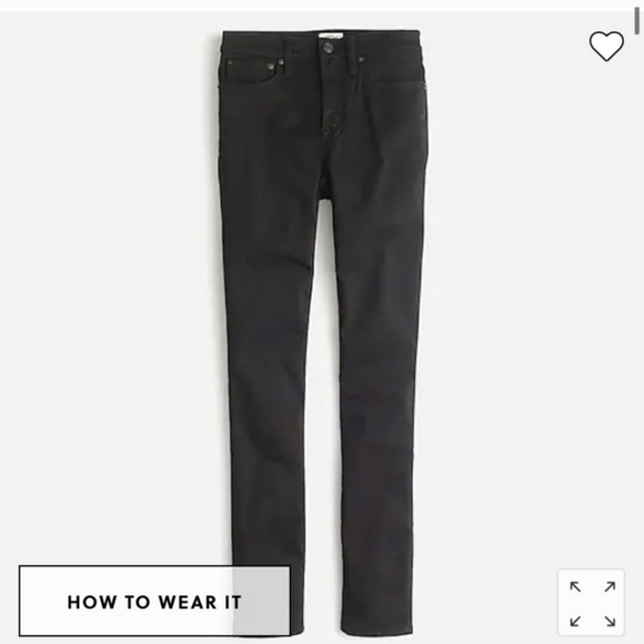 J. Crew Toothpick Black Jeans Size 30 - Picture 2 of 9